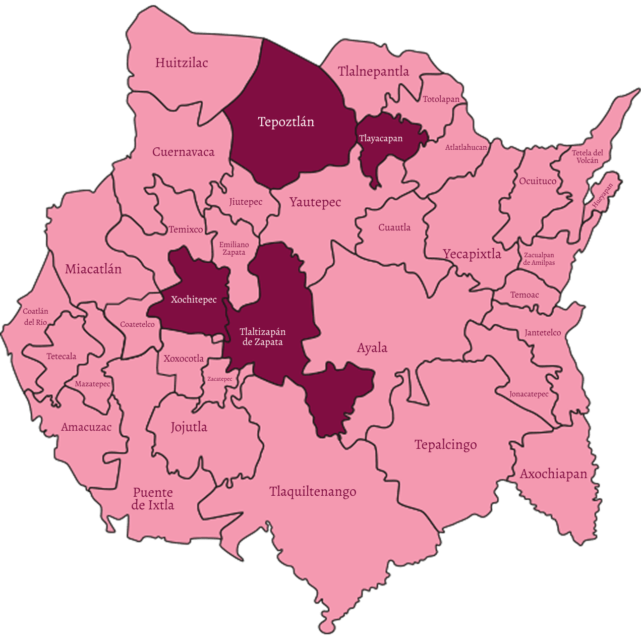 Morelos map with details